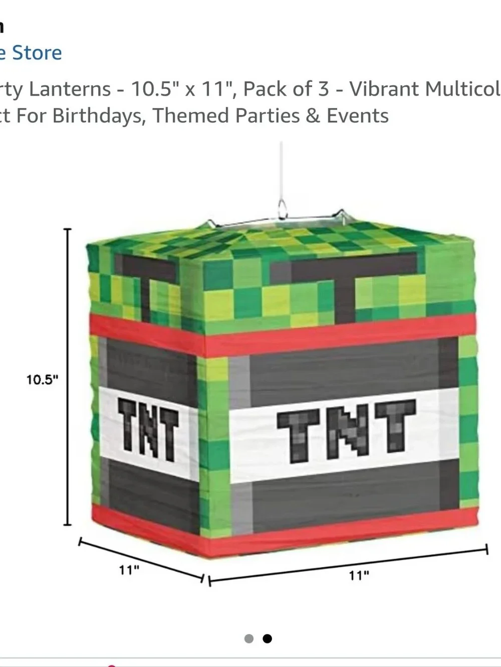NWT TNT Cube Party Lantern 3 PCS